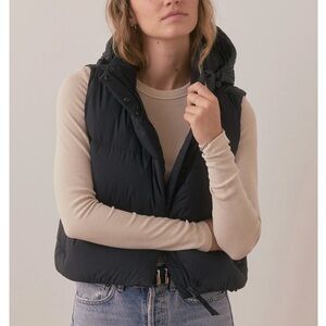 Marine Layer Black Puffer Vest